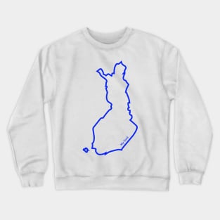 My land Finland map outline Crewneck Sweatshirt